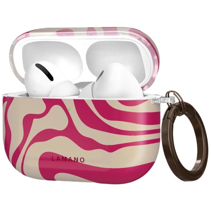 Etui na słuchawki TECH-PROTECT Lamano do Apple AirPods Pro 3 Flamingo Bloom
