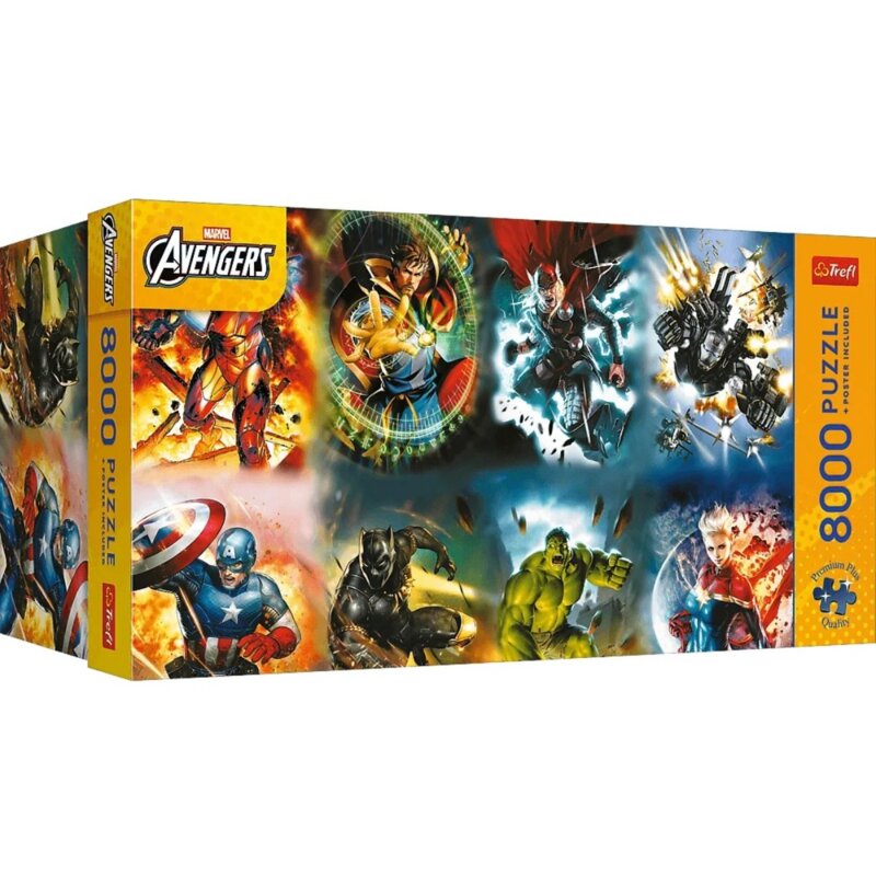Puzzle TREFL Premium Plus Quality Marvel Avengers Legendsin Action 81052 (8000 elementów)