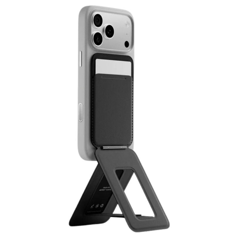 Magnetyczny portfel i stojak na telefon MOFT Movas Tripod MagSafe Czarny