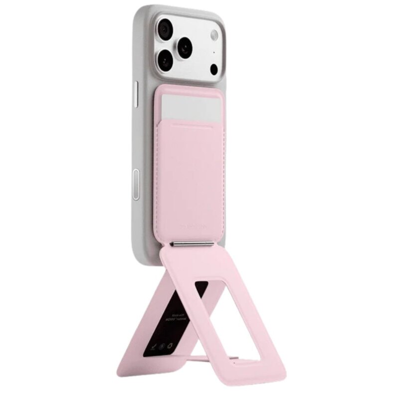 Magnetyczny portfel i stojak na telefon MOFT Movas Tripod MagSafe Różowy