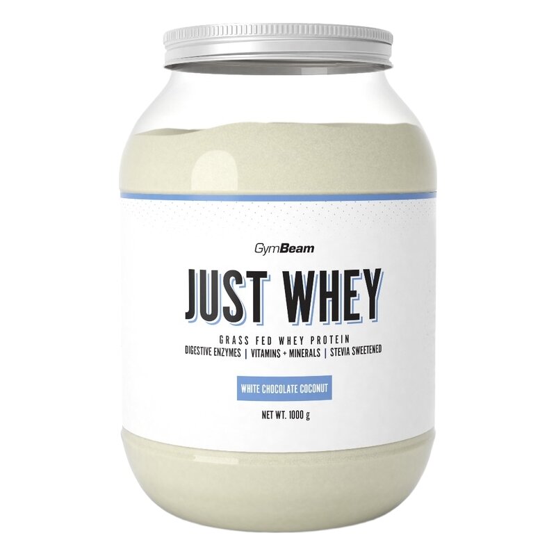 Odżywka białkowa GYMBEAM Just Whey Grass-Fed Protein Biała czekolada z kokosem (1000 g)
