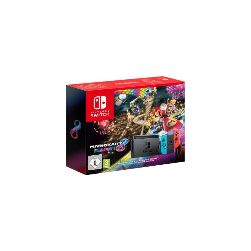 Konsola NINTENDO Switch + Mario Kart 8 Deluxe Czerwono-Niebieski