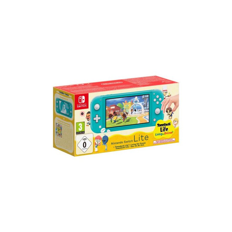 Nintendo Switch Lite Turkusowy + Tomodachi Life: Living the Dream