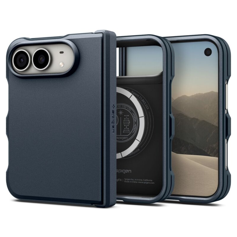 Etui SPIGEN Tough Armor Mag Magsafe do Apple iPhone DUO Granatowy