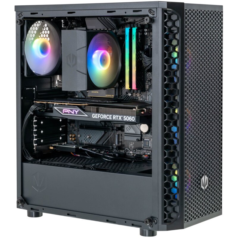 Komputer MAD DOG ENDORFY300ARGB-A17WR32WH R5-5600X 32GB RAM 1TB SSD GeForce RTX5060 DLSS 4.5 Wi-Fi Windows 11 Home