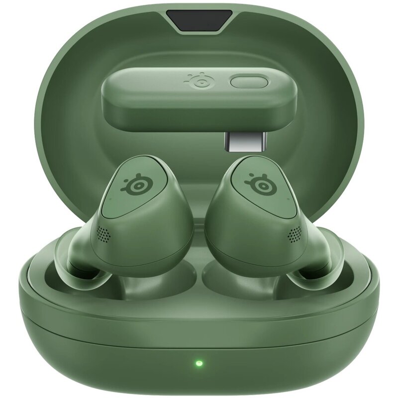 Słuchawki STEELSERIES Arctis GameBuds for PlayStation Bezprzewodowe, Douszne, ANC, Dźwięk przestrzenny Zielony