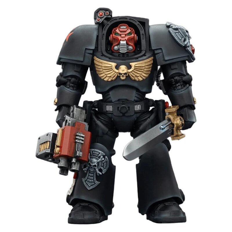 Joy Toy Warhammer 40k Black Templars Terminator 1 with Power Sword and Storm Bolter