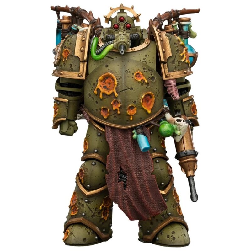 Joy Toy Warhammer 40k Death Guard Biologus Putrifier with Injector Pistol and Hyper Blight
