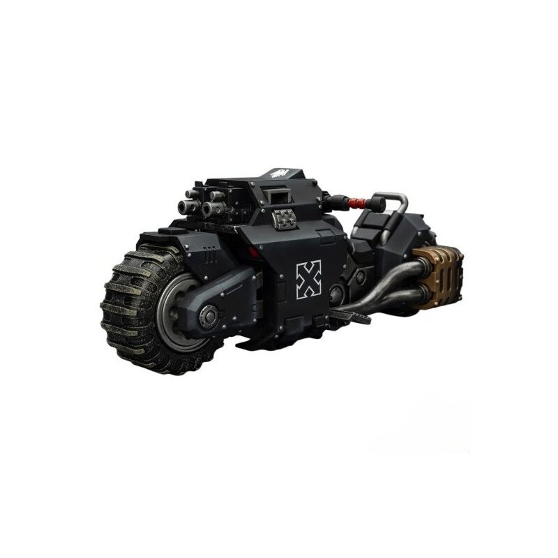 Joy Toy Warhammer 40k Raven Guard Raider-pattern Combat Bike with Twin-Linked Bolt Rifles Vehicle