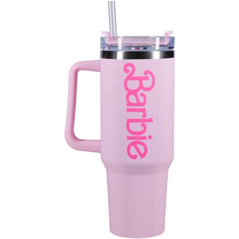 Kubek termiczny PALADONE Barbie XL Różowy 1200 ml