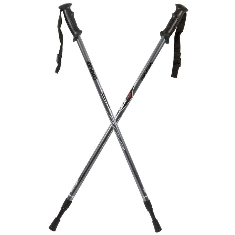Kijki trekkingowe ENERO Classic (80 - 135 cm) Srebrny
