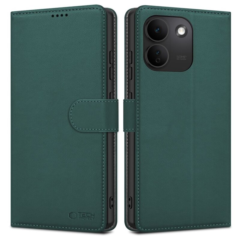 Etui TECH-PROTECT Wallet do Xiaomi Redmi Note 17 Pro Max 5G Zielony