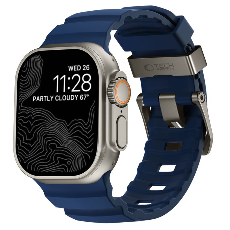 Pasek TECH-PROTECT Motion do Apple Watch 8/9/10/11/12/SE/Ultra do koperty 44/45/46/49mm Niebieski