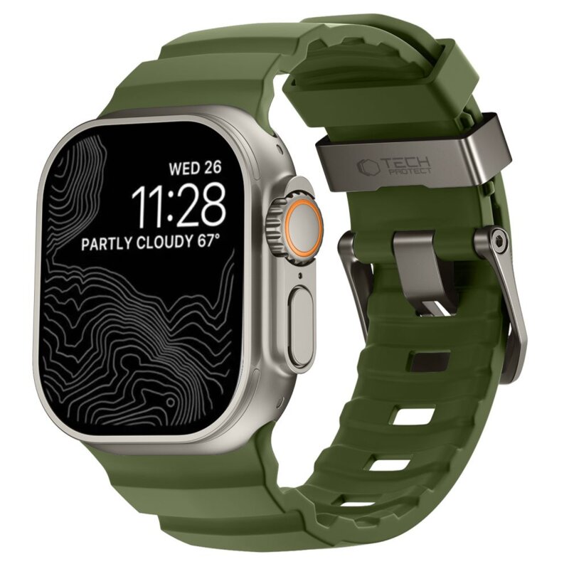 Pasek TECH-PROTECT Motion do Apple Watch 8/9/10/11/12/SE/Ultra do koperty 44/45/46/49mm Zielony