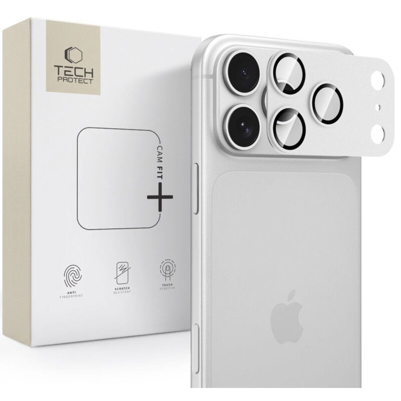 Tech-Protect Osłona Aparatu AP Camfull FIT+ do iPhone 18 Pro Max Srebny