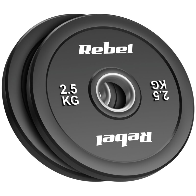 Zestaw obciązeń REBEL ACTIVE Bumper RBA-2144-02.5 (2 x 2.5 kg)