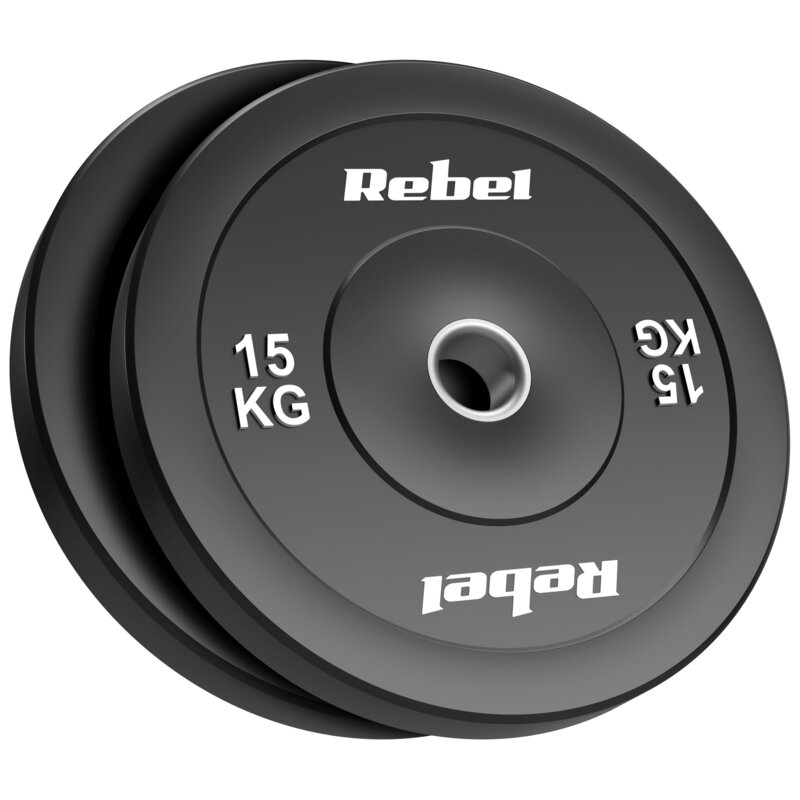 Zestaw obciązeń REBEL ACTIVE Bumper RBA-2144-15 (2 x 15 kg)