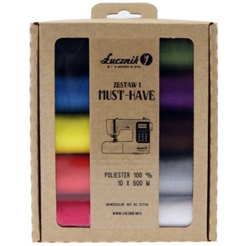 Zestaw nici ŁUCZNIK Must-have (10 sztuk)