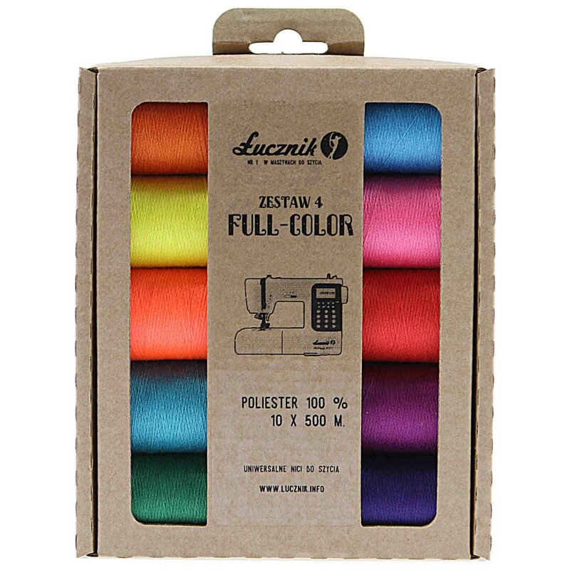 Zestaw nici ŁUCZNIK Full-color Maxi (10 sztuk)