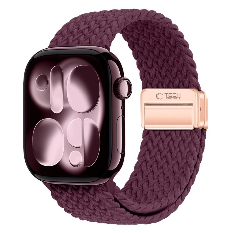 Pasek TECH-PROTECT Nylonmag do Apple Watch do koperty 40/41/42 mm Burgundowy