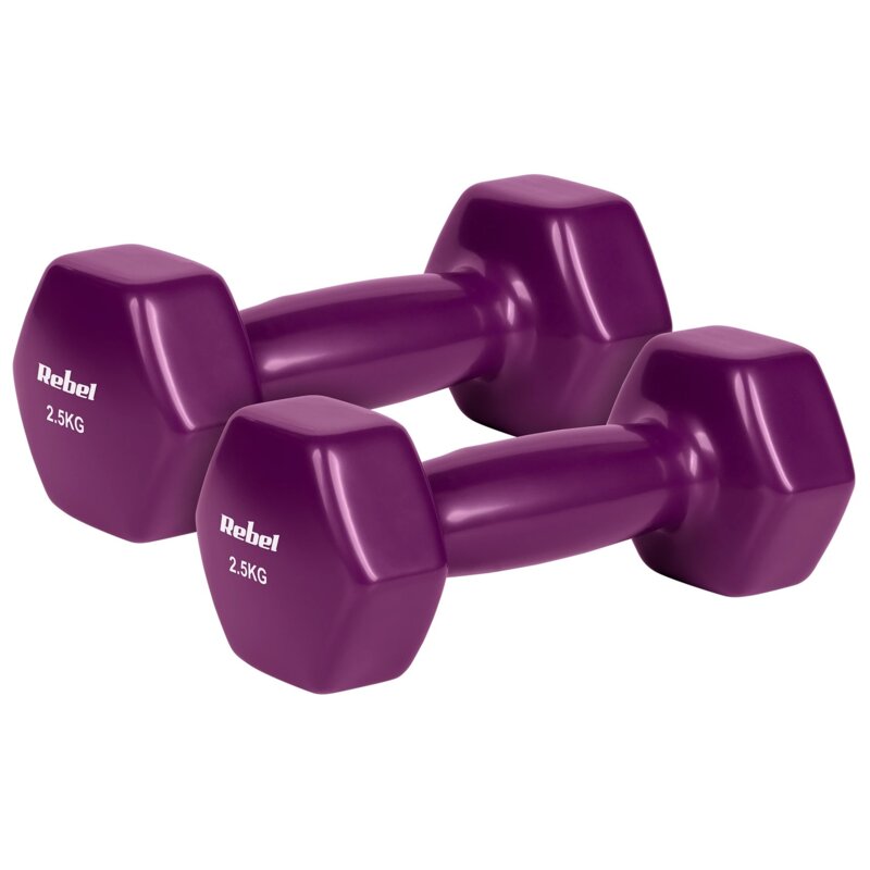 Zestaw hantli REBEL ACTIVE RBA-2340-2.5 (2 x 2.5 kg)