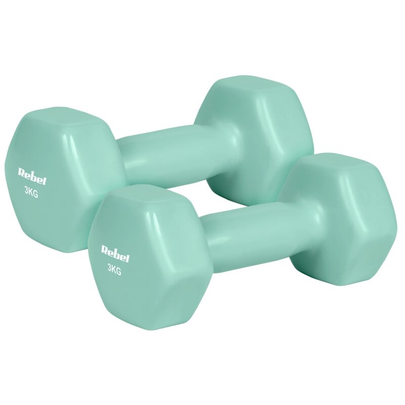 Zestaw hantli REBEL ACTIVE RBA-2340-3 (2 x 3 kg)