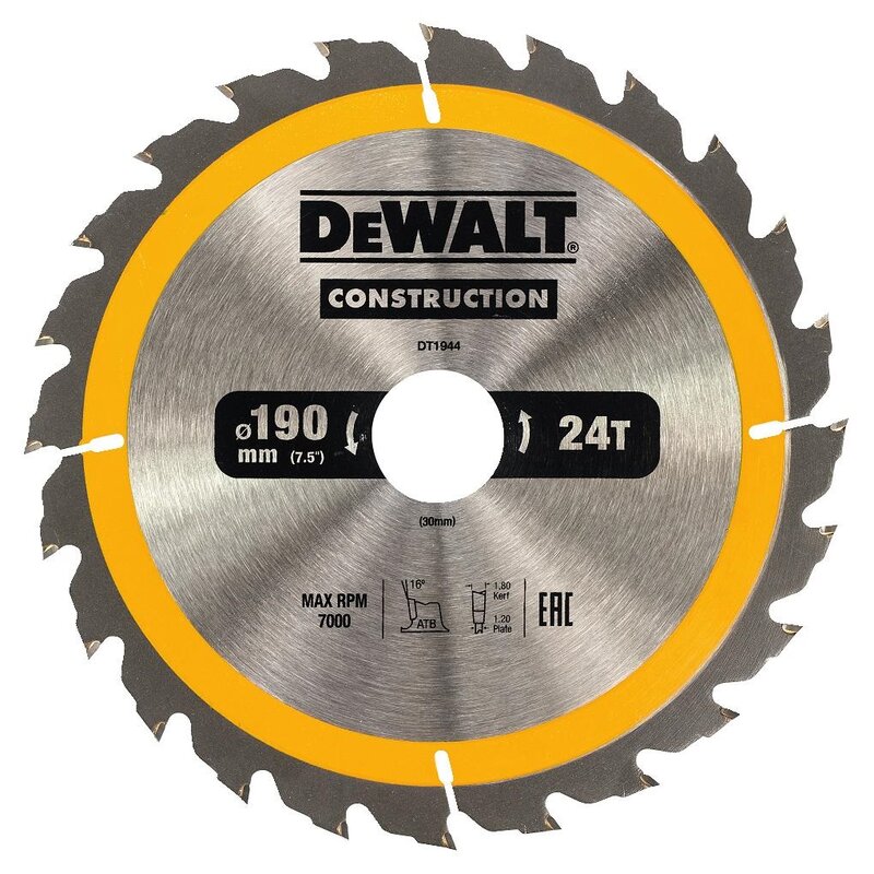 Tarcza do cięcia DEWALT DT1944-QZ 190 mm