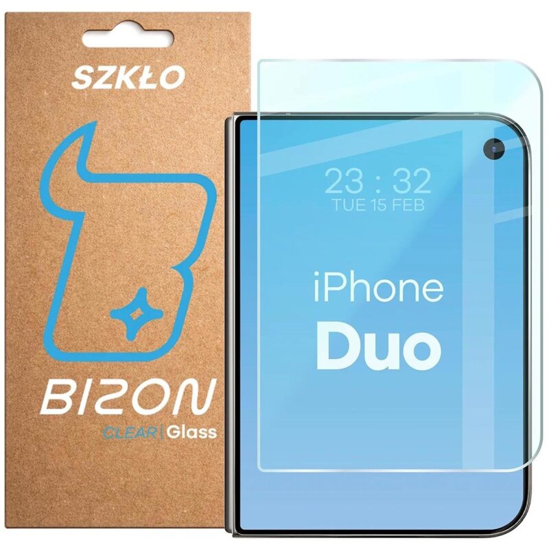 Szkło hartowane BIZON Glass Clear do Apple iPhone Duo