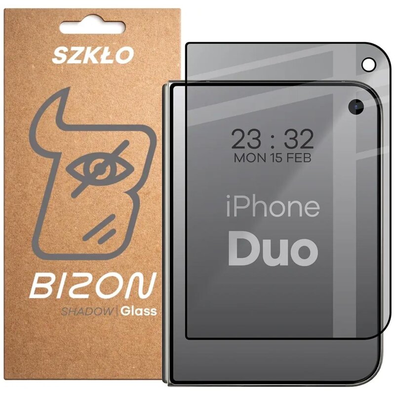 Szkło hartowane BIZON Glass Edge Shadow do Apple iPhone Duo
