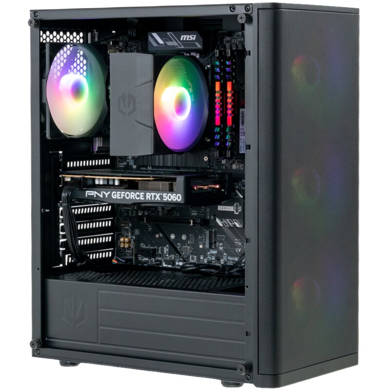 Komputer MAD DOG VENTUM200ARGB-A03DR32 R5-5600X 32GB RAM 1TB SSD GeForce RTX5060 DLSS 4.5 Wi-Fi