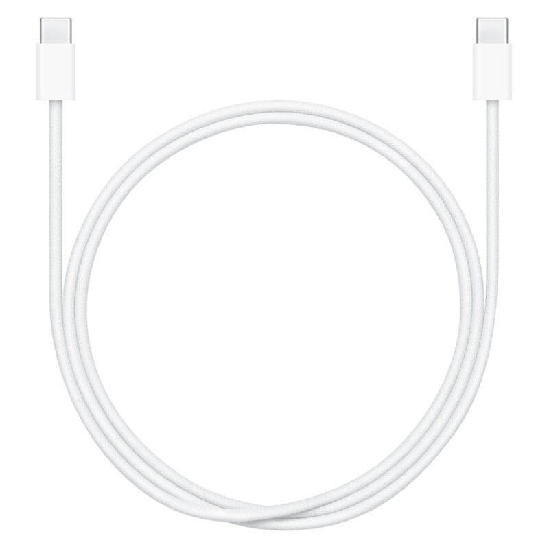 Kabel USB-C - USB-C APPLE 60W Tkany 1 m Biały
