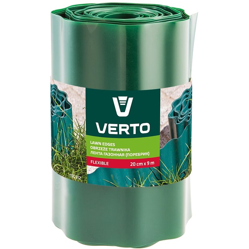Obrzeże do trawników VERTO 15G512 Zielony (20 cm x 9 m)