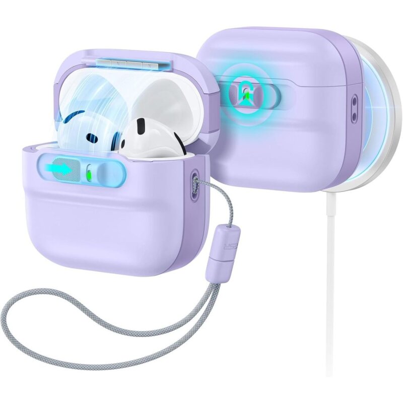 Etui ESR Pulse HaloLock MagSafe do Apple AirPods 4/5 Lawendowy