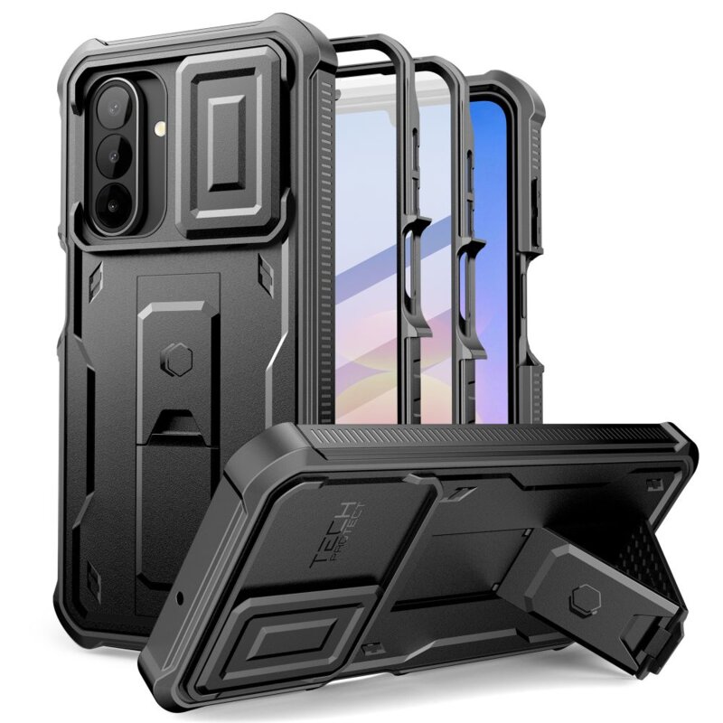 Etui TECH-PROTECT Kevlar Cam+ do Samsung Galaxy A17/A18 4G/5G Czarny