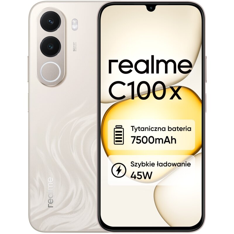 realme C100x 4/256GB 6,8" 120Hz 50Mpx Złoty