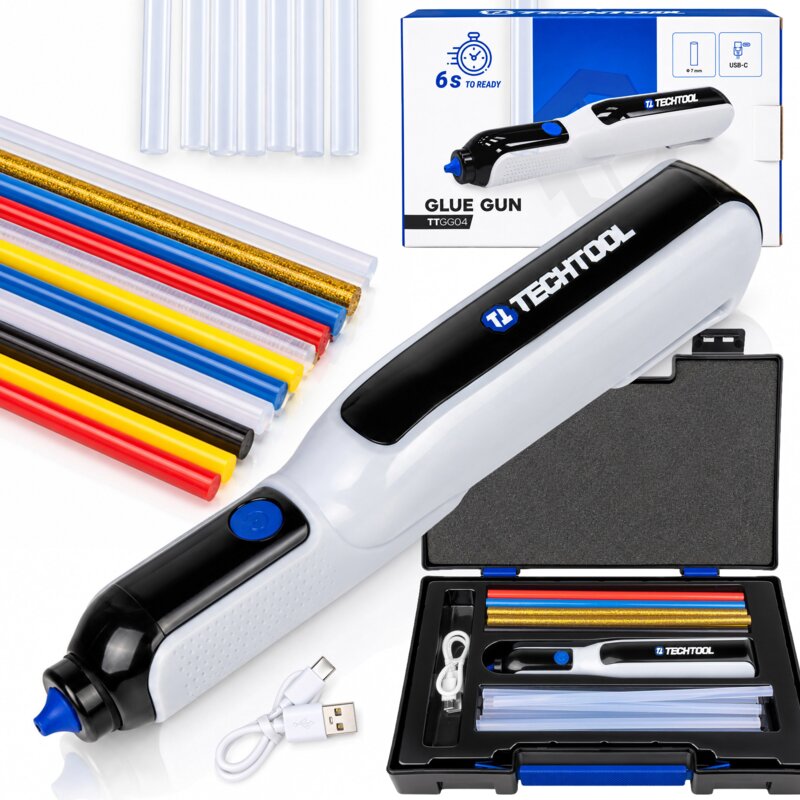 Akumulatorowy pistolet do kleju na gorąco TECHTOOL TTGG04