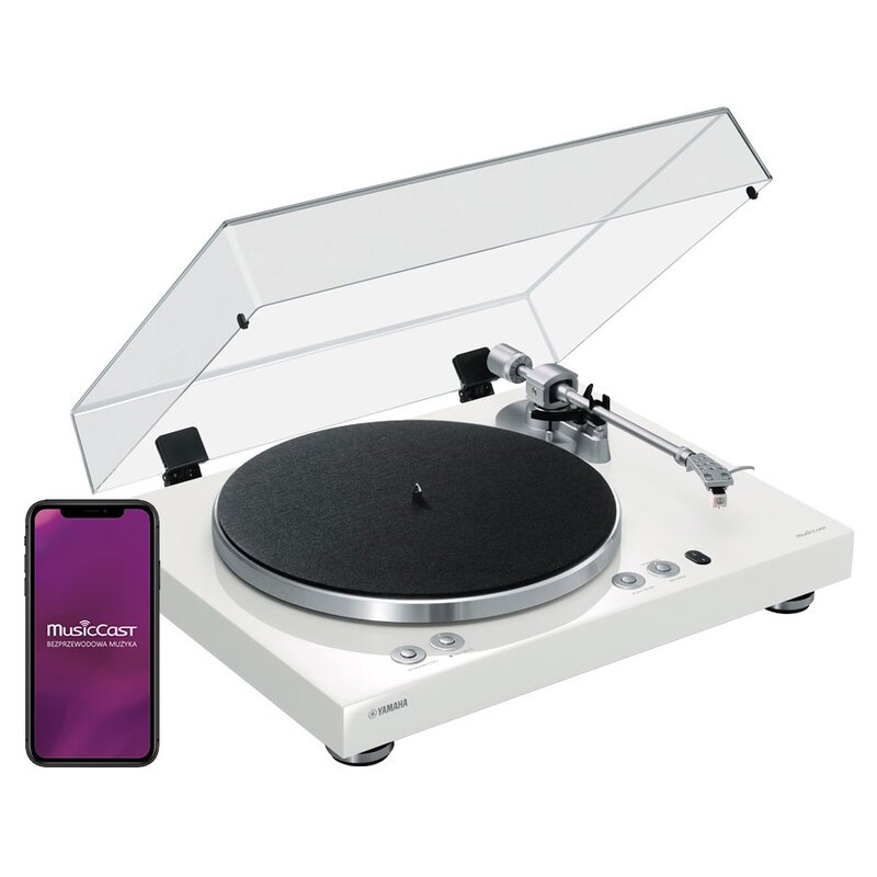 Gramofon YAMAHA Vinyl 500 Music Cast Biały