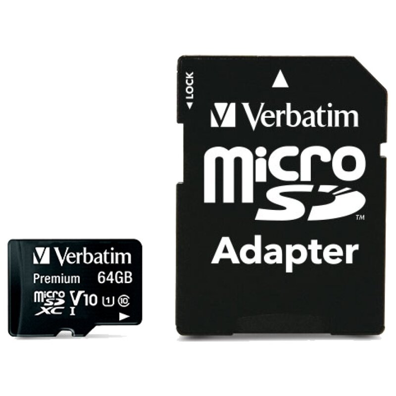 Verbatim 64GB microSDXC Premium 90MB/s