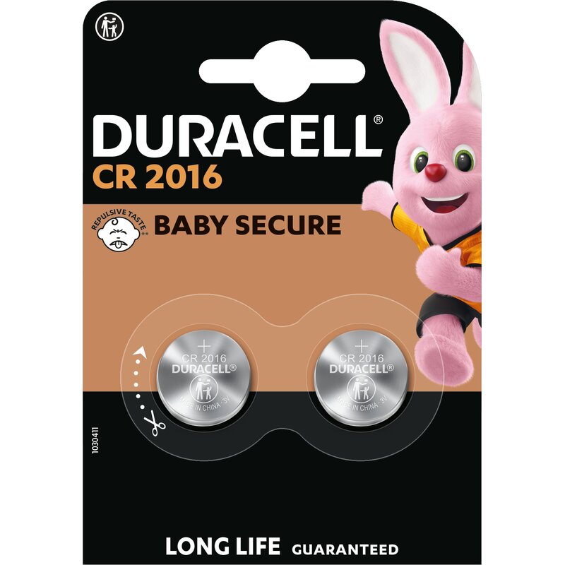 Duracell Baterie CR2016 blister 2 sztuki