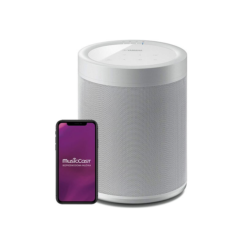 Głośnik Multiroom/Bluetooth YAMAHA MusicCast 20 Biały, Wi-Fi, AirPlay2, Aplikacja Yamaha MusicCast, Spotify, MusicCast Surround
