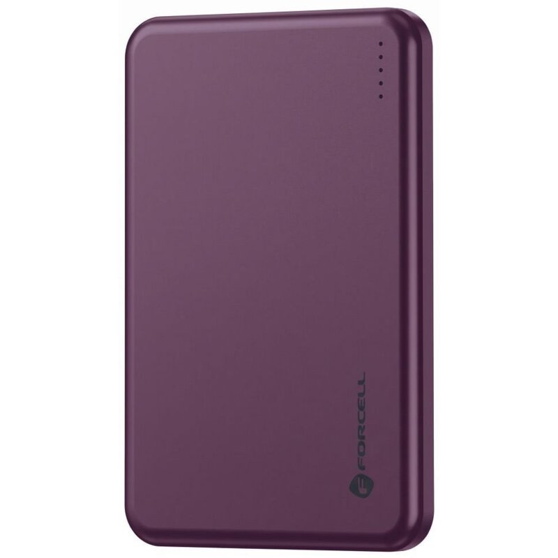 Powerbank FORCELL F-Energy MagSafe F5K9 5000mAh 15W Burgundowy