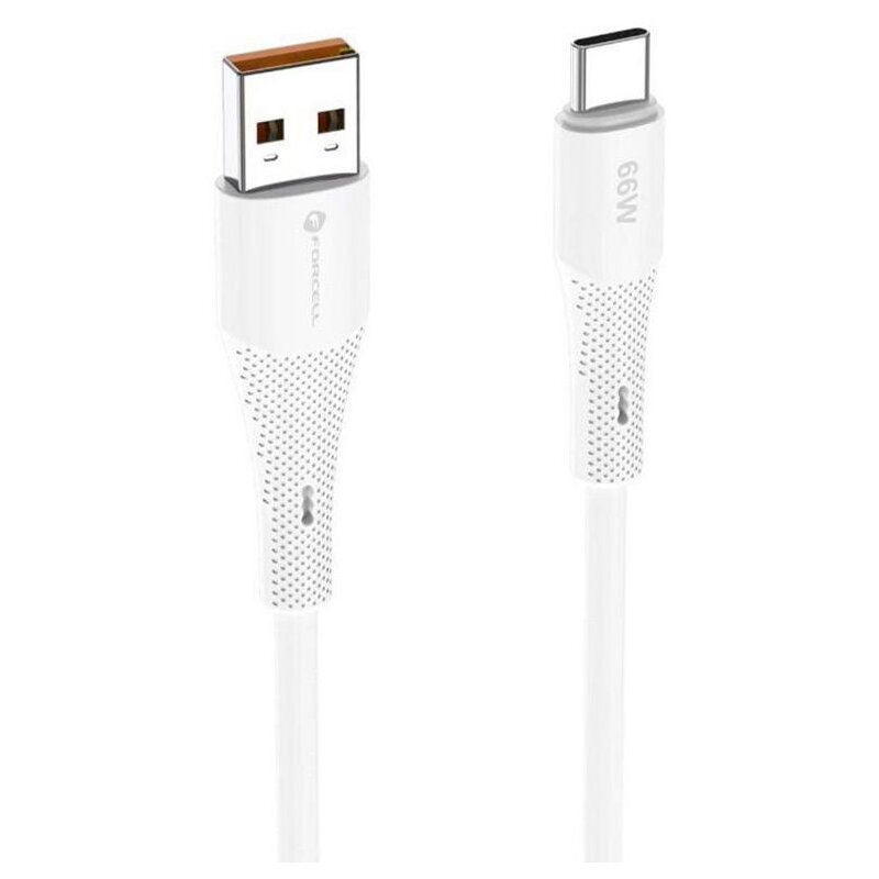Kabel USB - USB-C FORCELL F-Energy C342 66W 1 m Biały