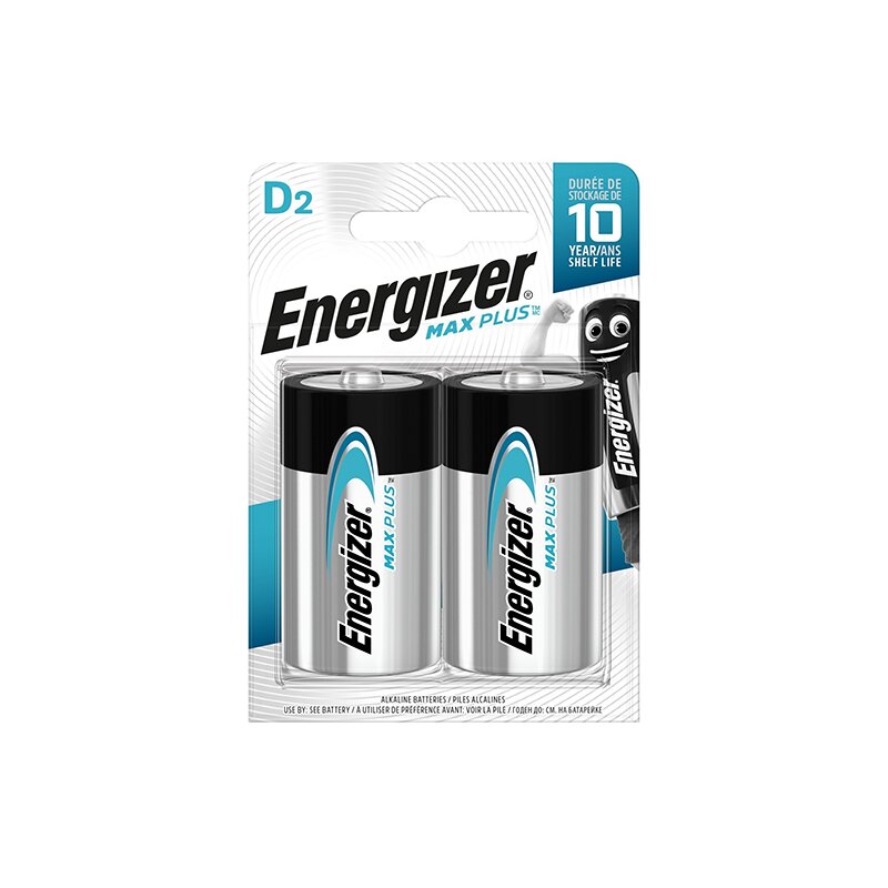 Energizer Bateria Max Plus D LR20 2 szt. Blister