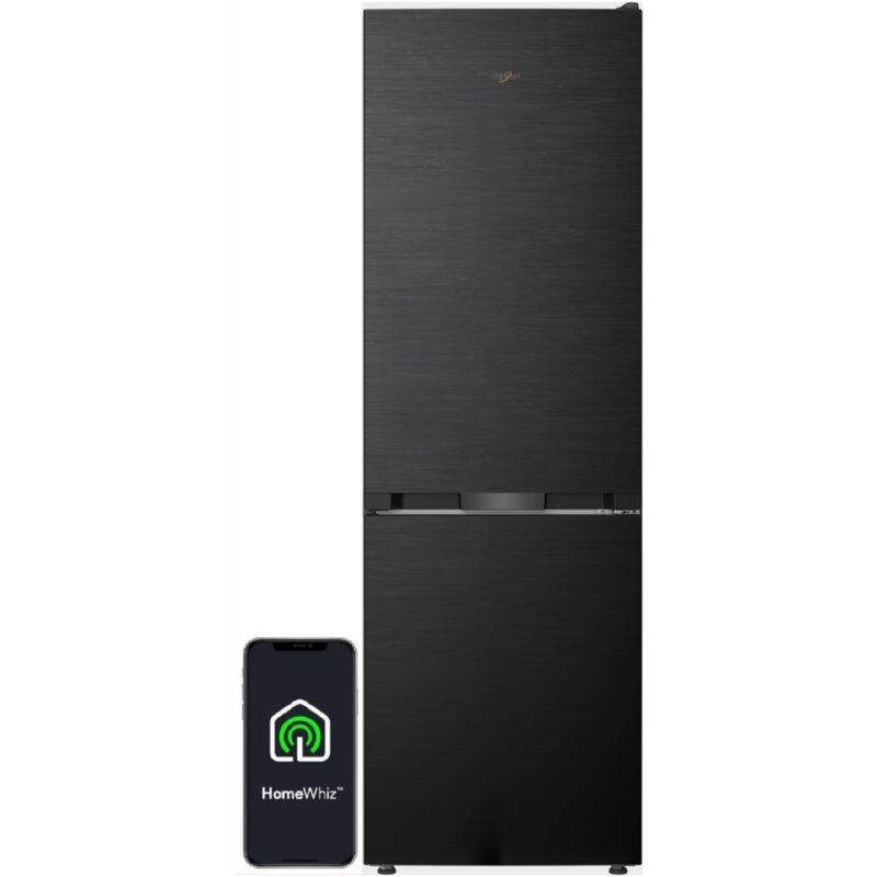 Whirlpool WHK26372XR5E Pełny No Frost 186,5cm Szuflada z kontrolą wilgotności Zdalne sterowanie Funkcje AI Czarny inox