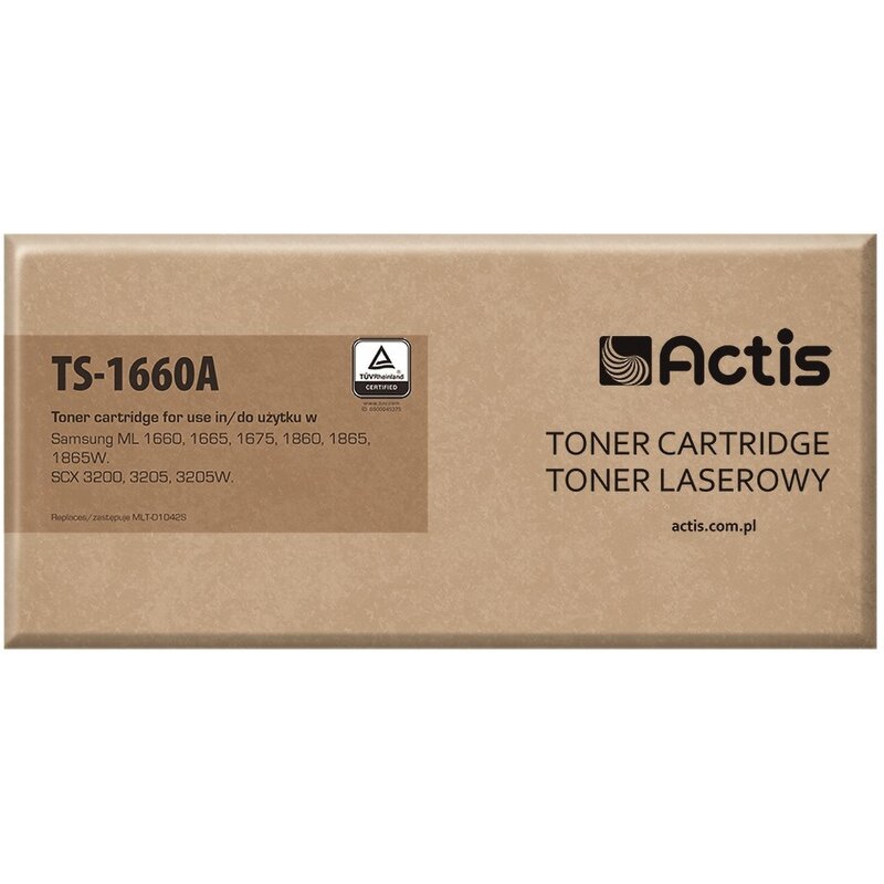 Actis TS-1660A Toner do drukarki Samsung, Zamiennik Samsung MLT-D1042S;  Standard;  1500 stron;  czarny.