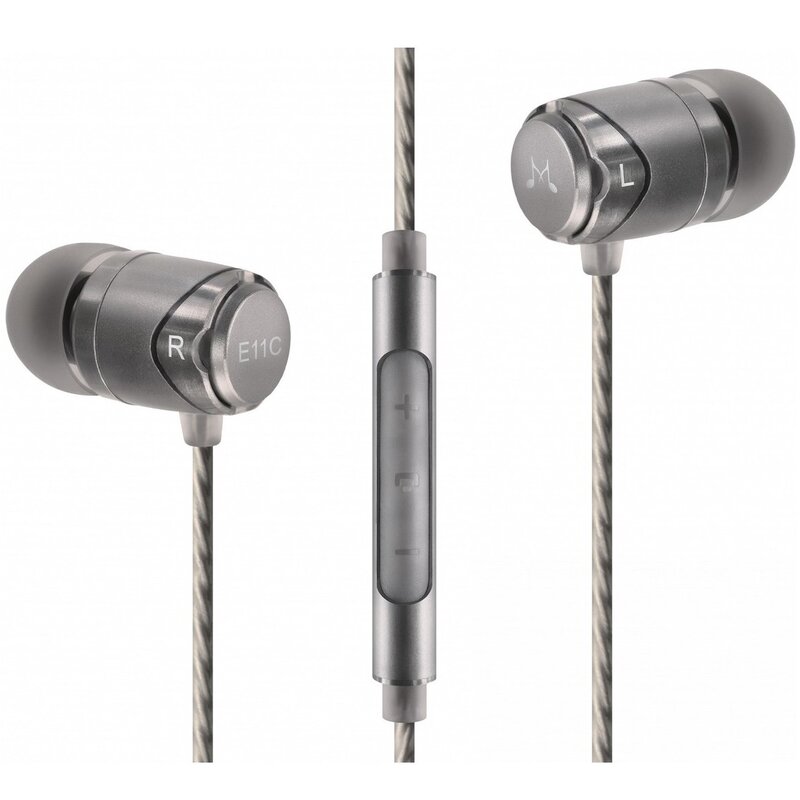 Słuchawki dokanałowe SOUNDMAGIC E11C Srebrny