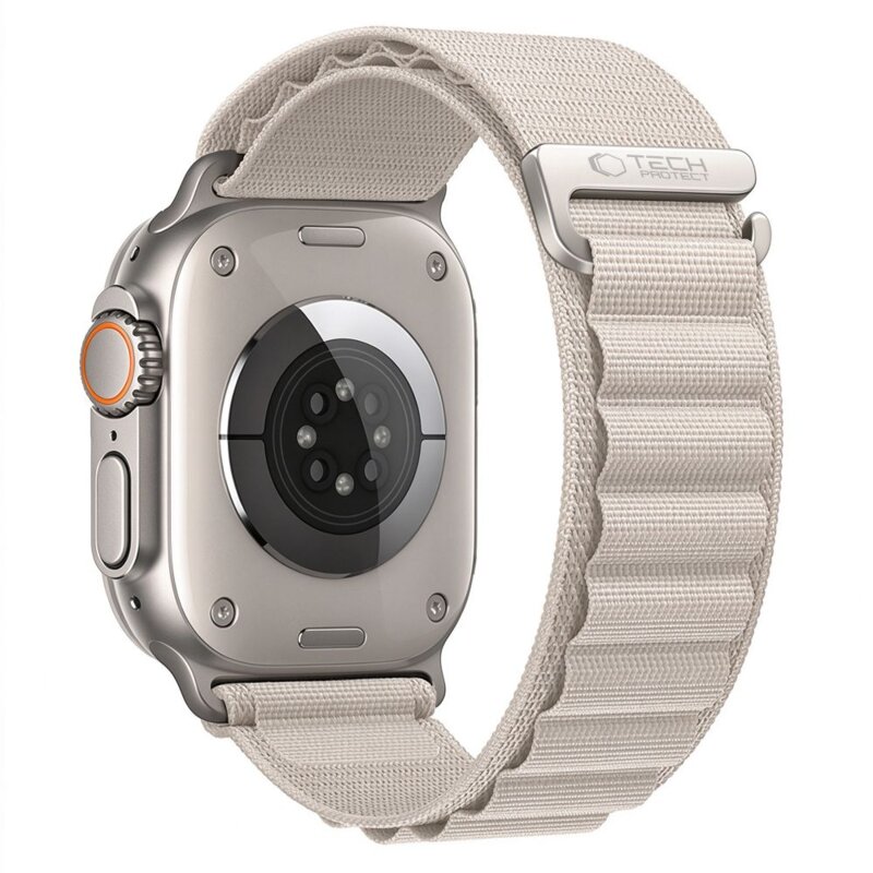 Pasek TECH-PROTECT Nylon Pro do Apple Watch do koperty 44/45/46/49 mm Beżowy