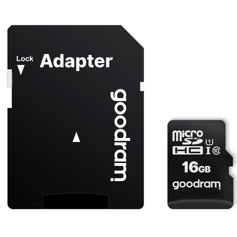 GOODRAM microSDHC 16GB class 10 UHS I + adapter
