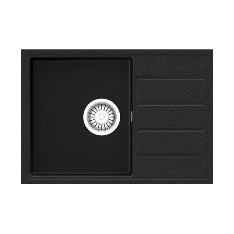Zlewozmywak jednokomorowy z ociekaczem TEKA Comfor 45 S-TQ 115350000 Onyx 44x62