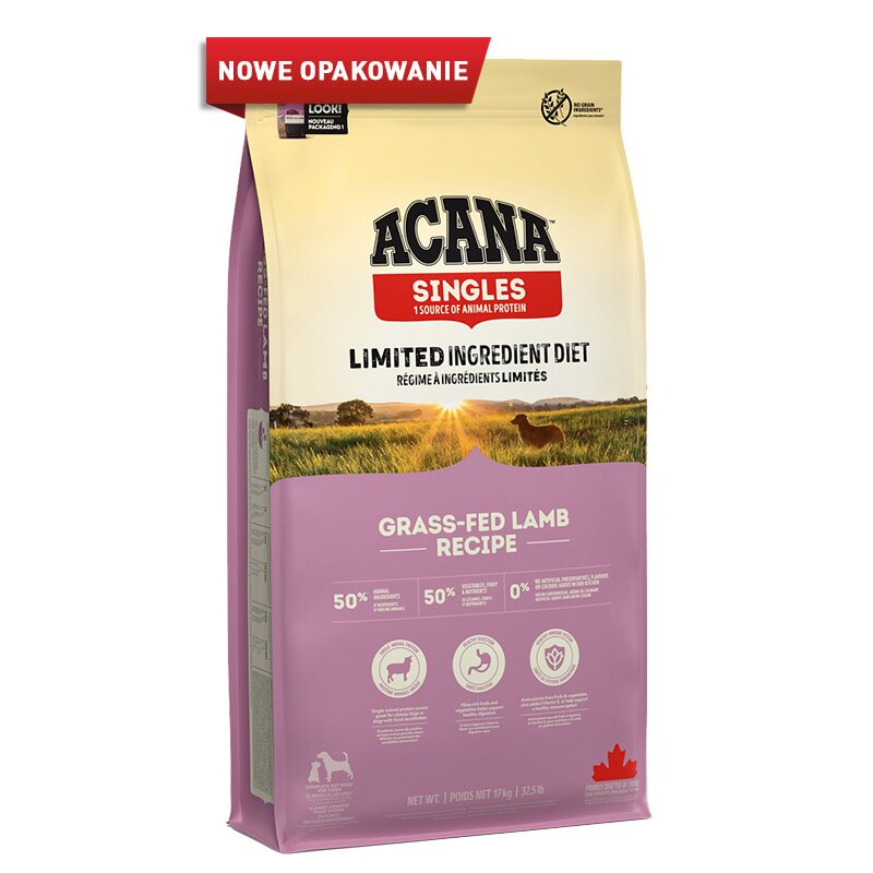 Acana Singles Grass-Fed Lamb 17kg